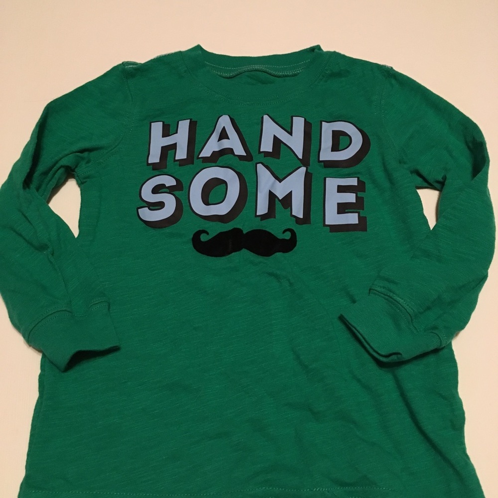 Carter's LS Tshirt Handsome Mustache 3T - Picture 1 of 8
